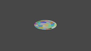 plate colorful 3D