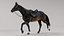 Horse SealBrown Saddled ANIMATED 3D