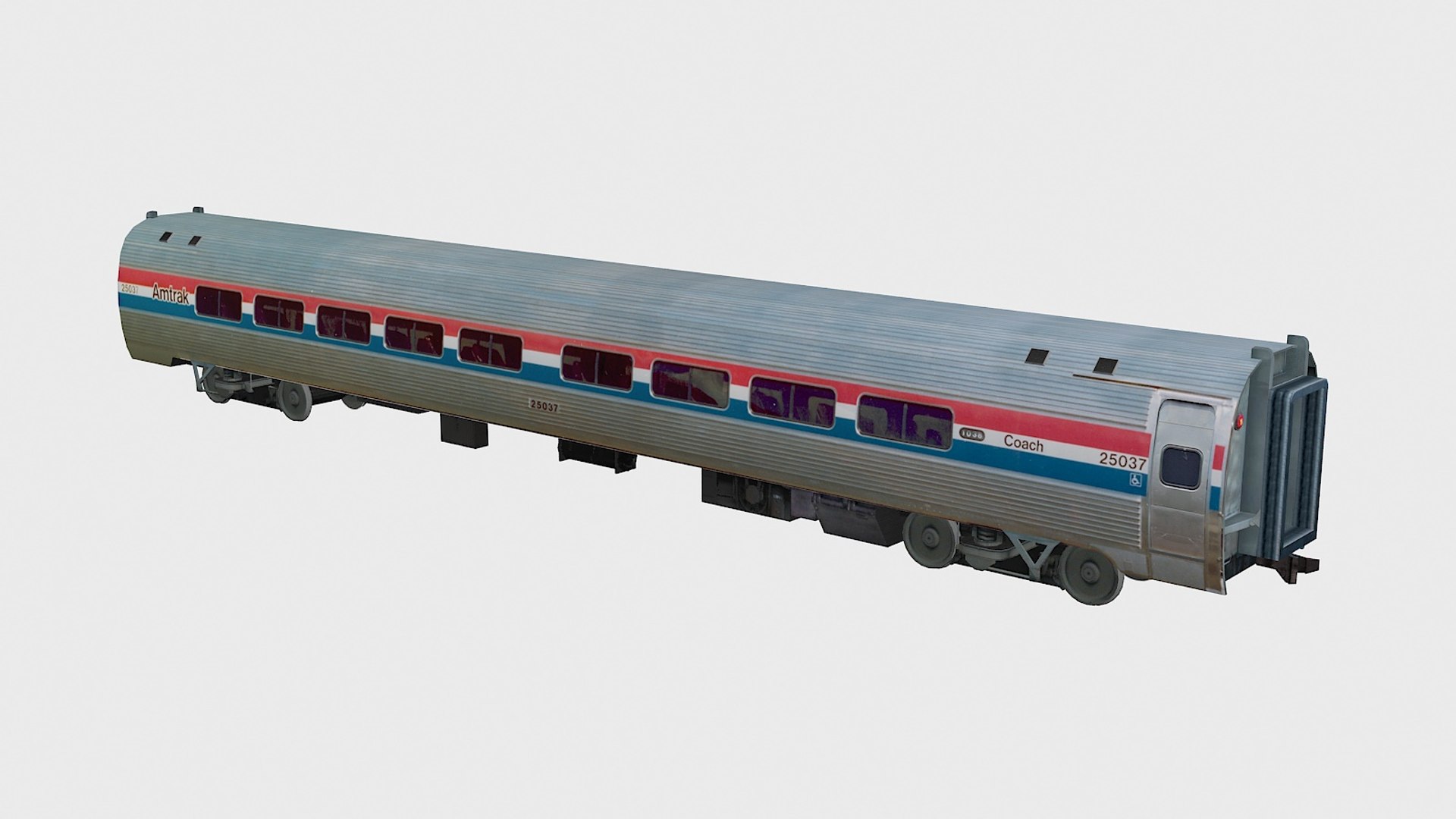 3d Amfleet Passenger Amtrak Ii Model