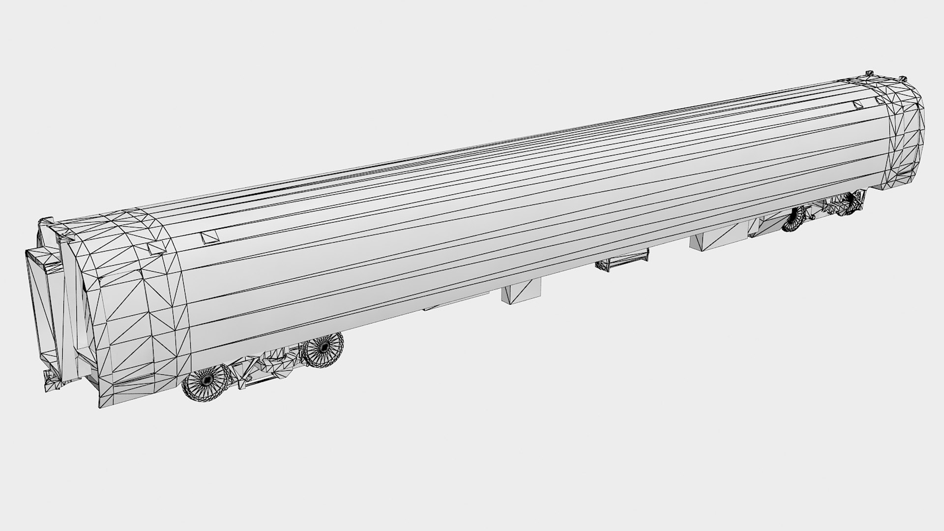 3d Amfleet Passenger Amtrak Ii Model