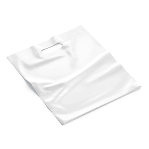 Die-cut plastic bag