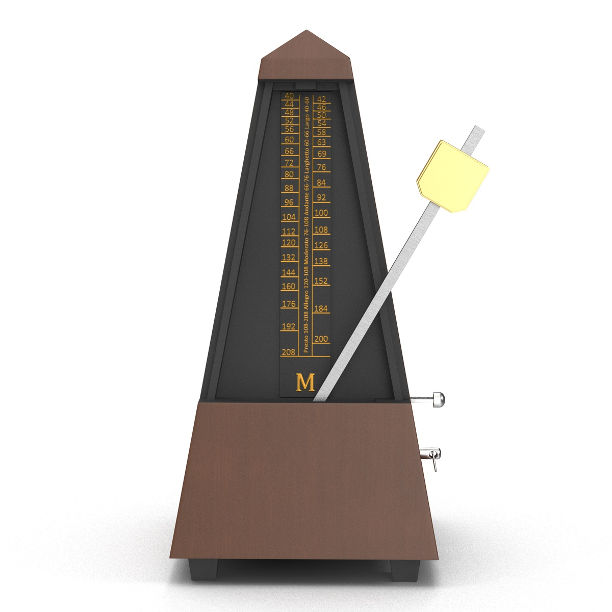 3d manual metronome 3 model