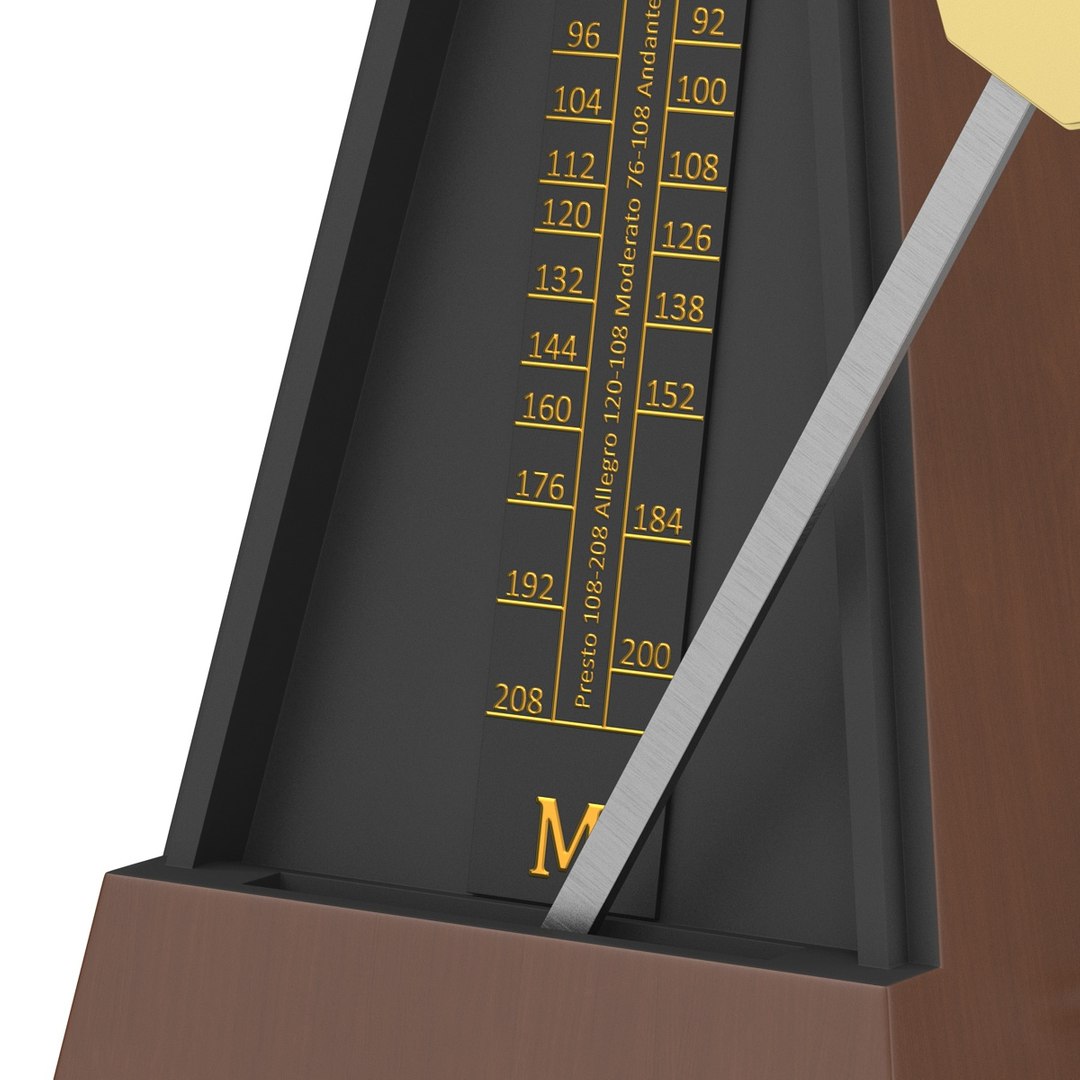 3d manual metronome 3 model