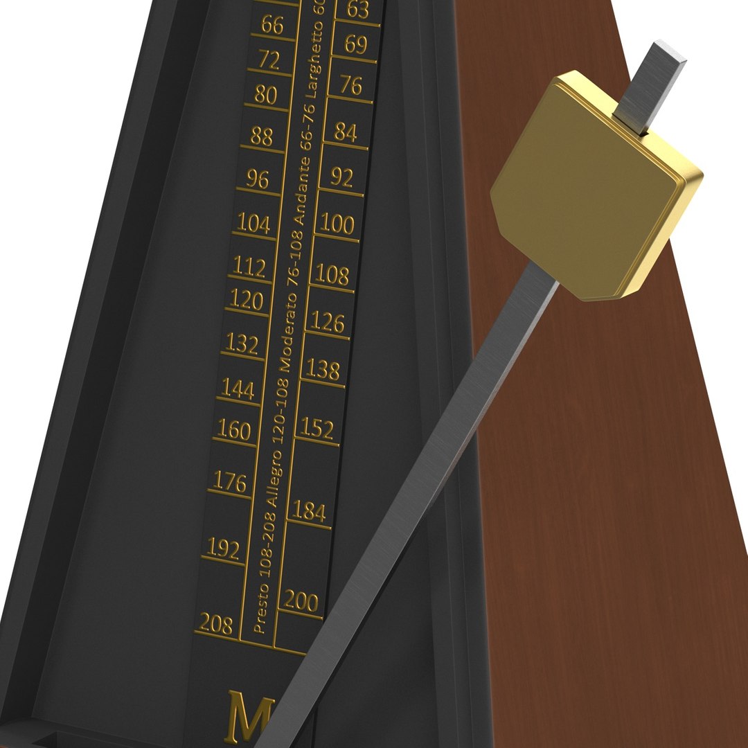 3d manual metronome 3 model