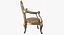 Sillón barroco (PBR, mid-poly)