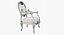 Sillón barroco (PBR, mid-poly)