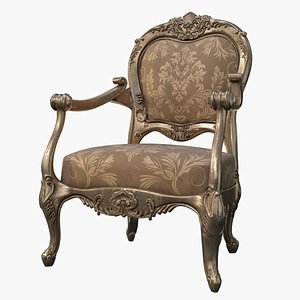 Baroque Armchair (PBR, mid-poly)