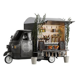 3D Ape Champagne Bar Truck