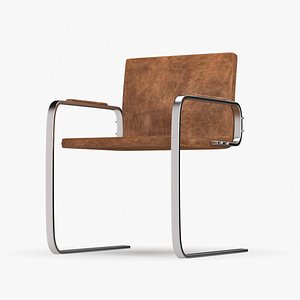 pole leather chair 3D