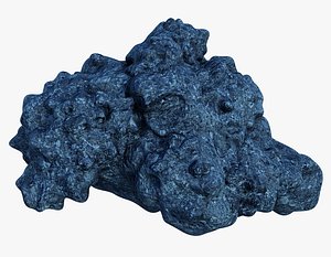 3D asteroid landscape rocks model