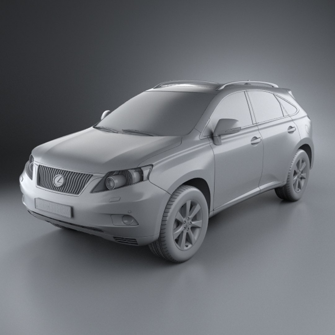 3d model lexus rx 2010