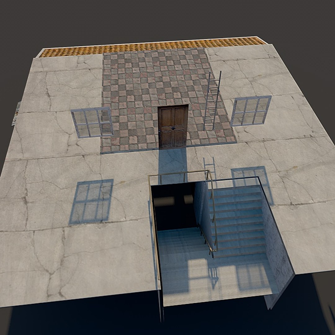 Weathered Building 3ds