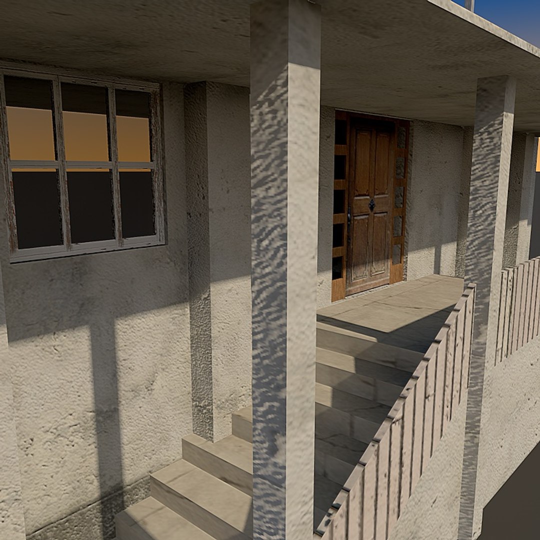 Weathered Building 3ds