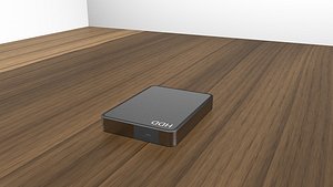 3D model external harddrive