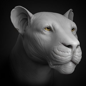 lion head 3D model
