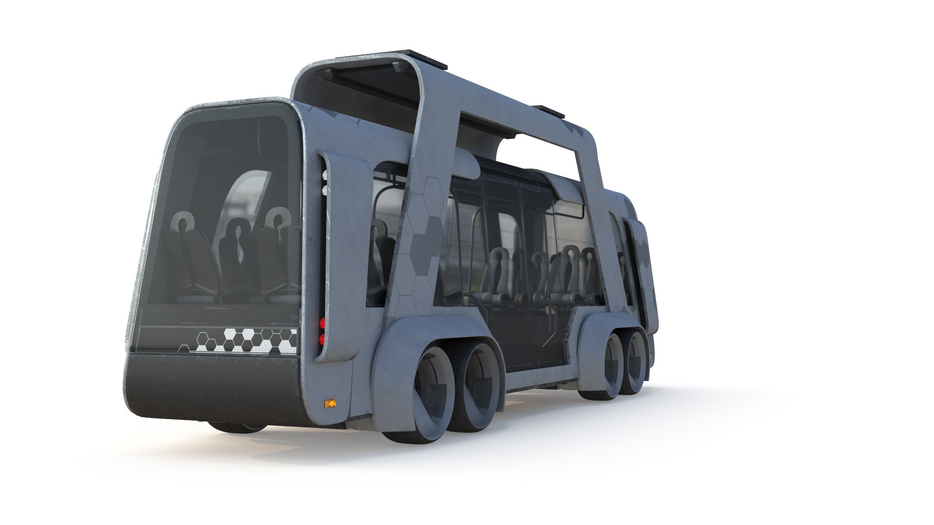 3D Model Futuristic Electric Bus Concept - TurboSquid 2346822
