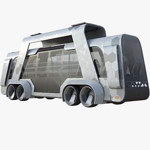 Futuristic Electric Bus Concept