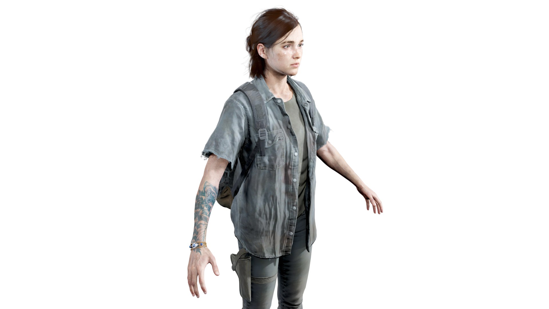 3D Character Ellie Williams - the Last of Us Stock Image