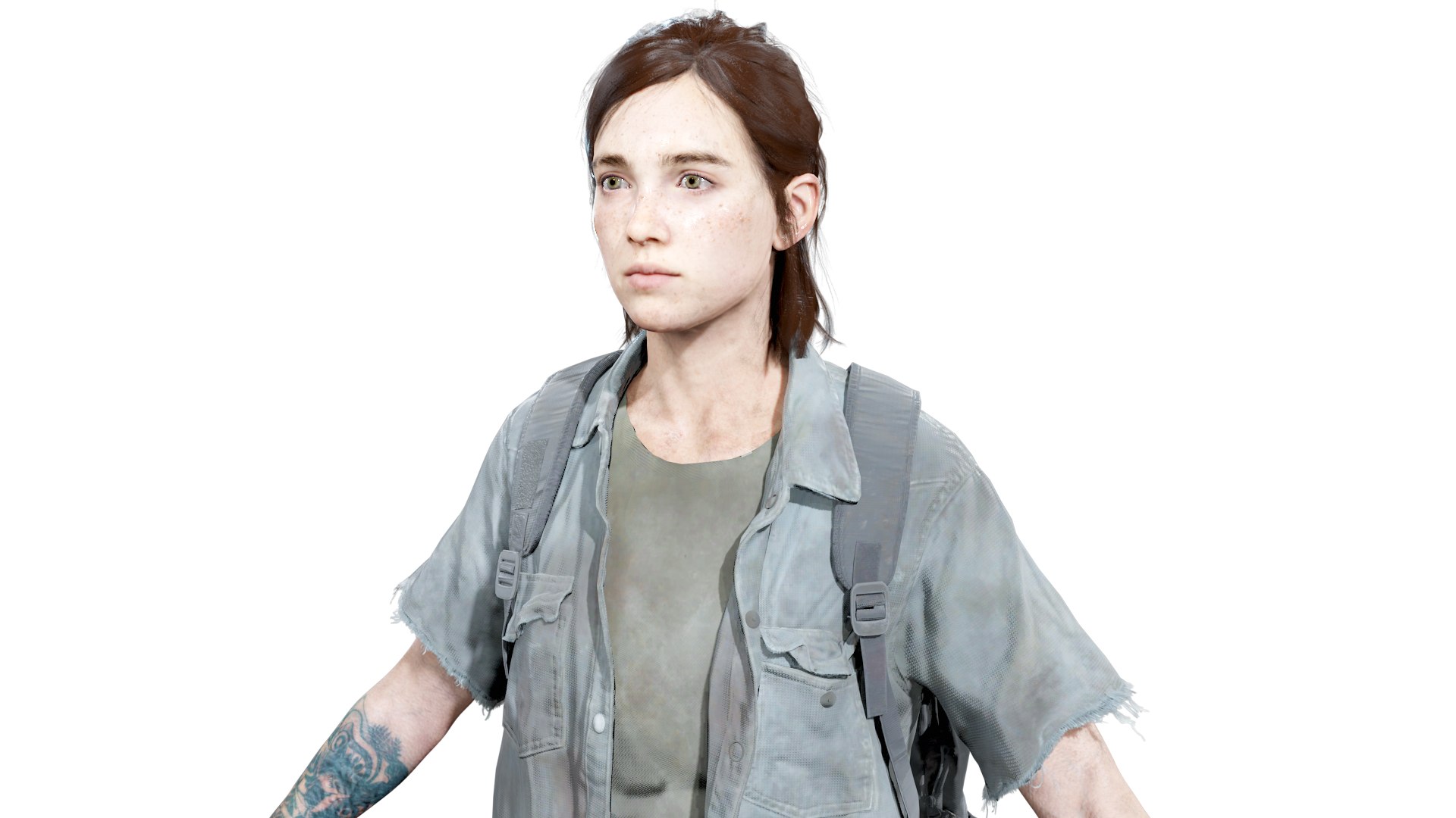 OBJ file Ellie from The Last of Us 2 🦸・Model to download and 3D