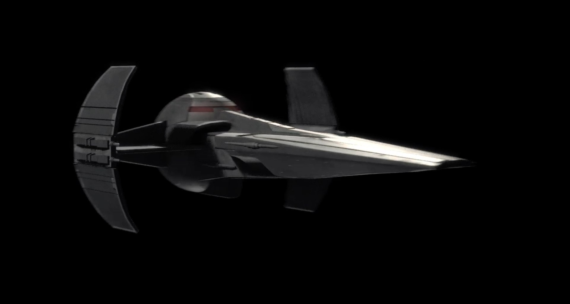 Sith Infiltrator Maya Arnold Darth Maul Spaceship Scimitar 3D