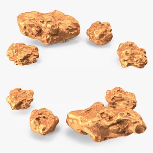 Copper Natural Minerals Big Stones model
