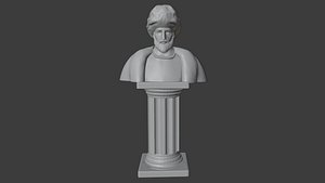 Fatih Sultan Mehmet Bust 3D model
