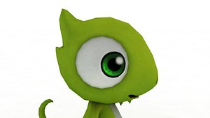 3D Cartoon Baby Dinosaur
