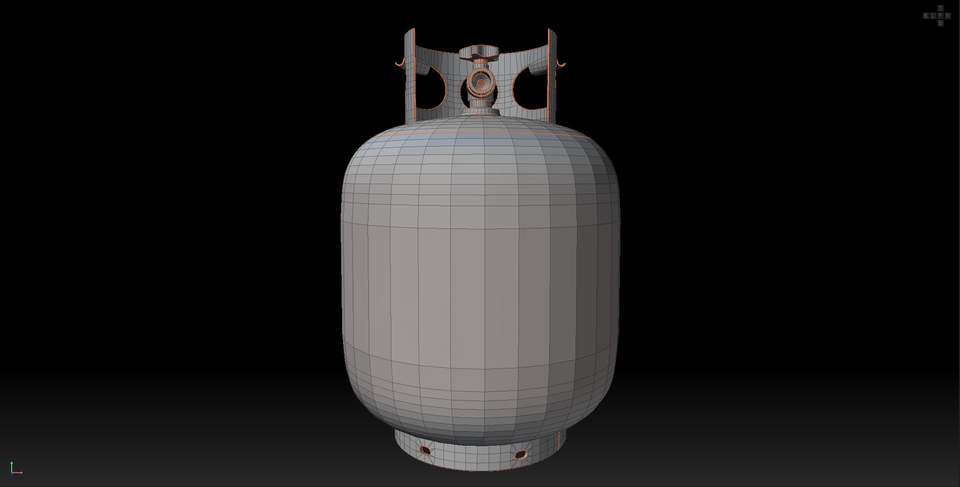 Propane Tank Usage Dirty Red Low-poly Model - TurboSquid 2232404