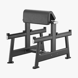 E-7044 Seated Preacher Curl 3D model
