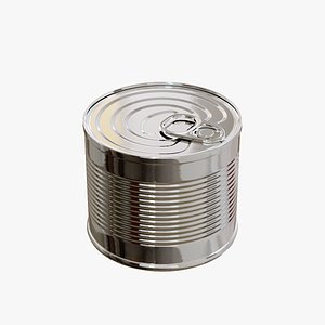 Round Tin Can Medium 3D model
