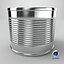 Round Tin Can Medium 3D model