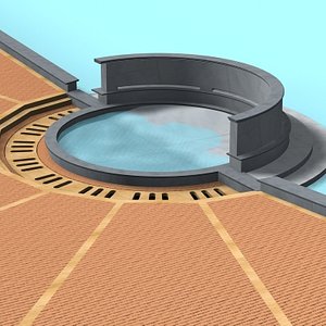 3d fountain model