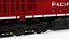 3D Locomotive Canadian Pacific with Railroad Refrigerator Car