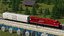 3D Locomotive Canadian Pacific with Railroad Refrigerator Car