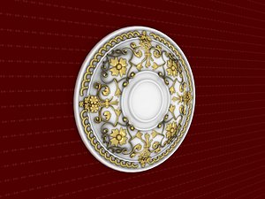 rosette decorative molding 3D model
