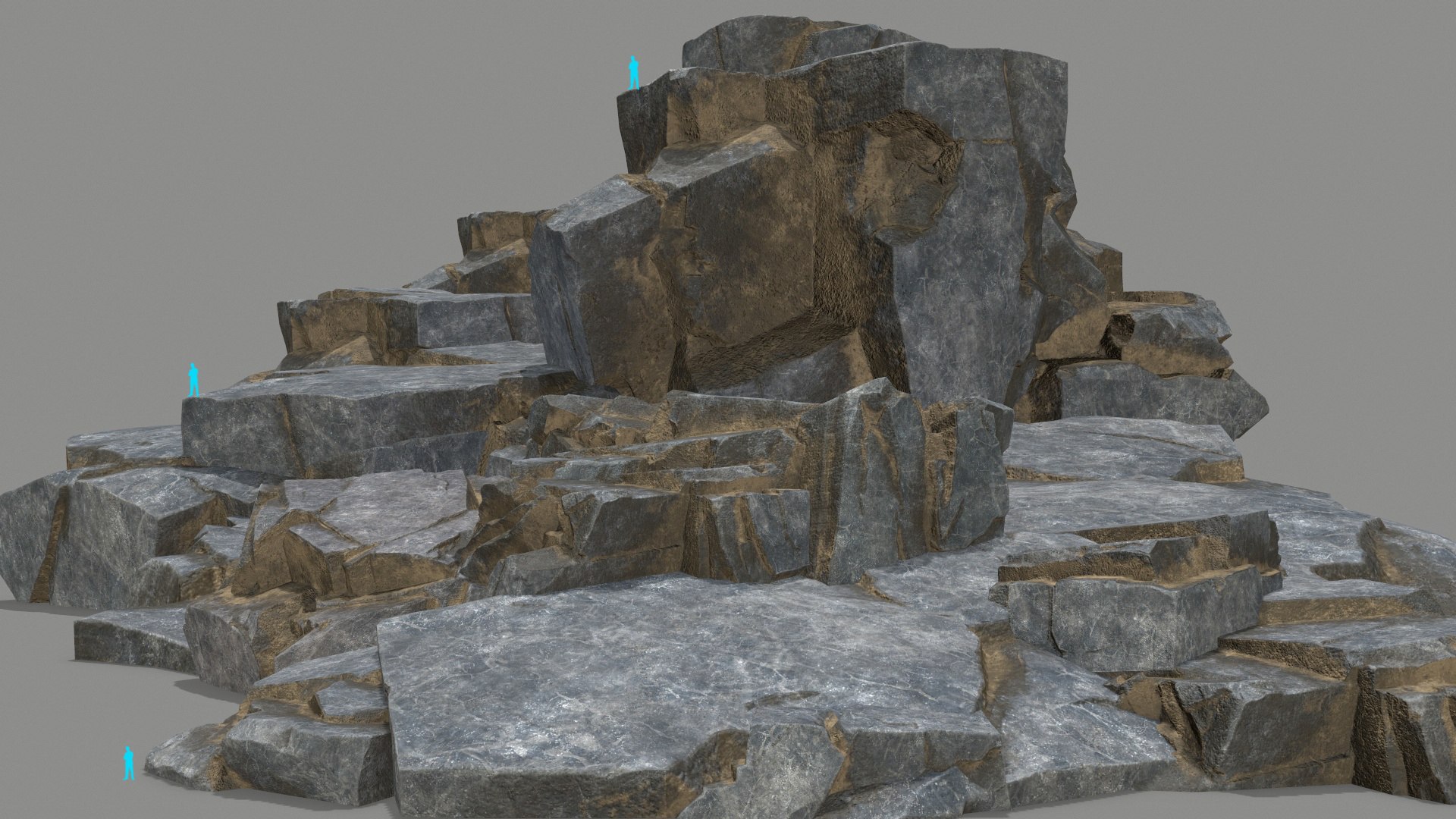 Cliff rocks 3D - TurboSquid 2169280