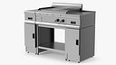 Stainless Steel Flat Grill Countertop Unit