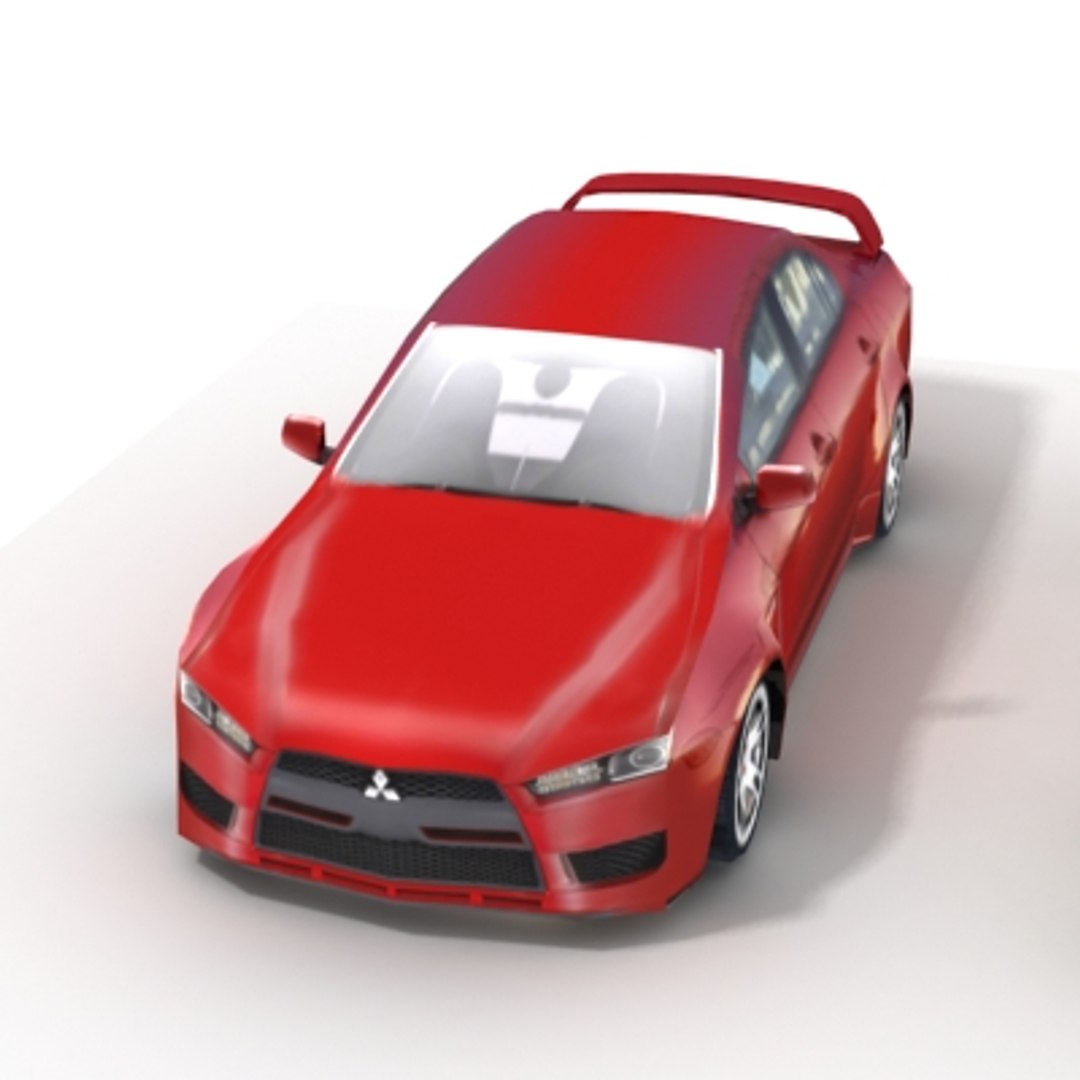 3d mitsubishi lancer 2008 sport model
