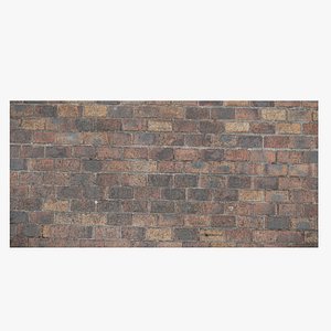 Weathered brick paving surface
