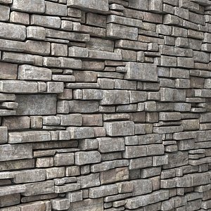 3D stone wall model