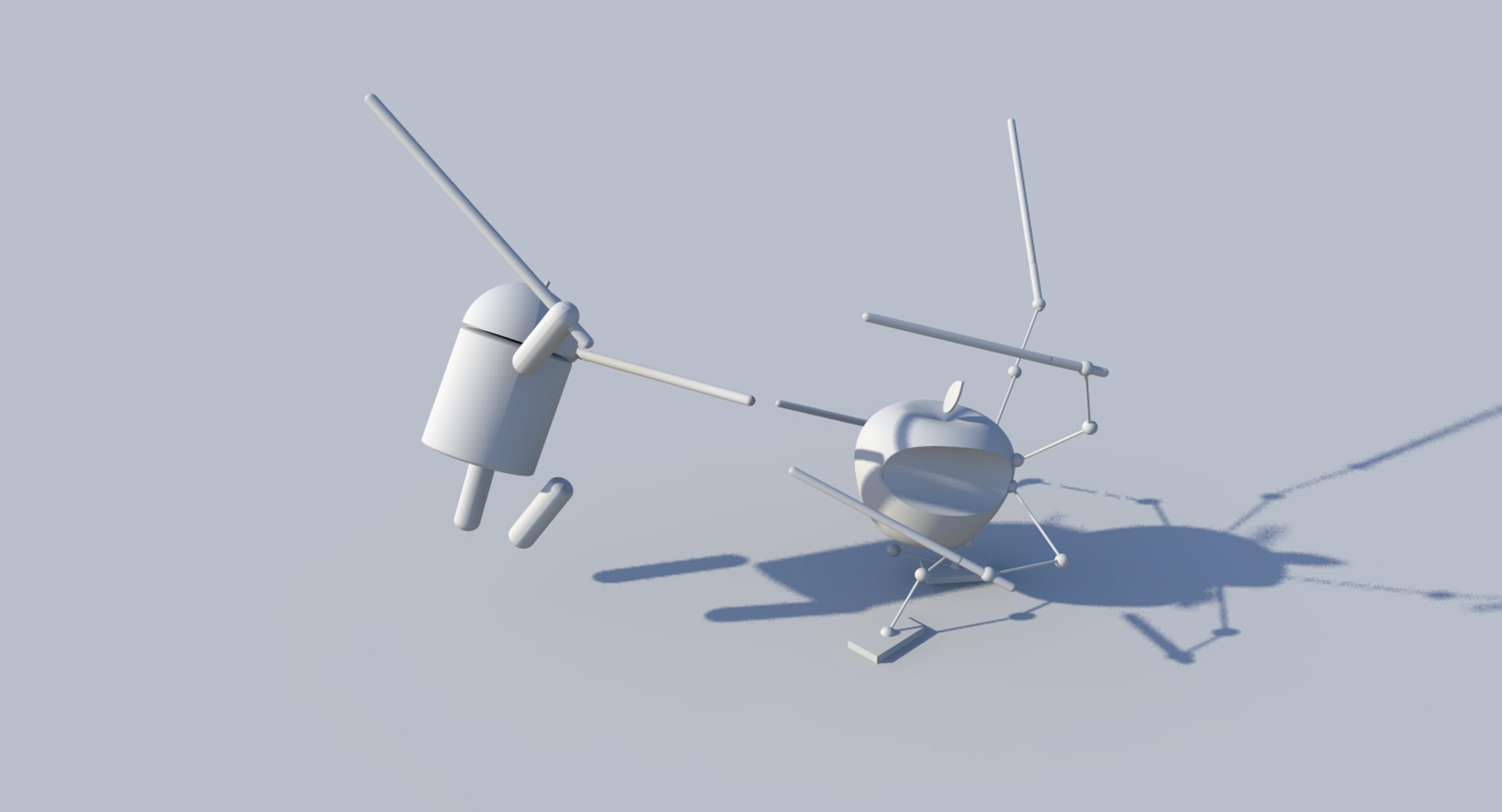 Android robot apple 3D - TurboSquid 1388206
