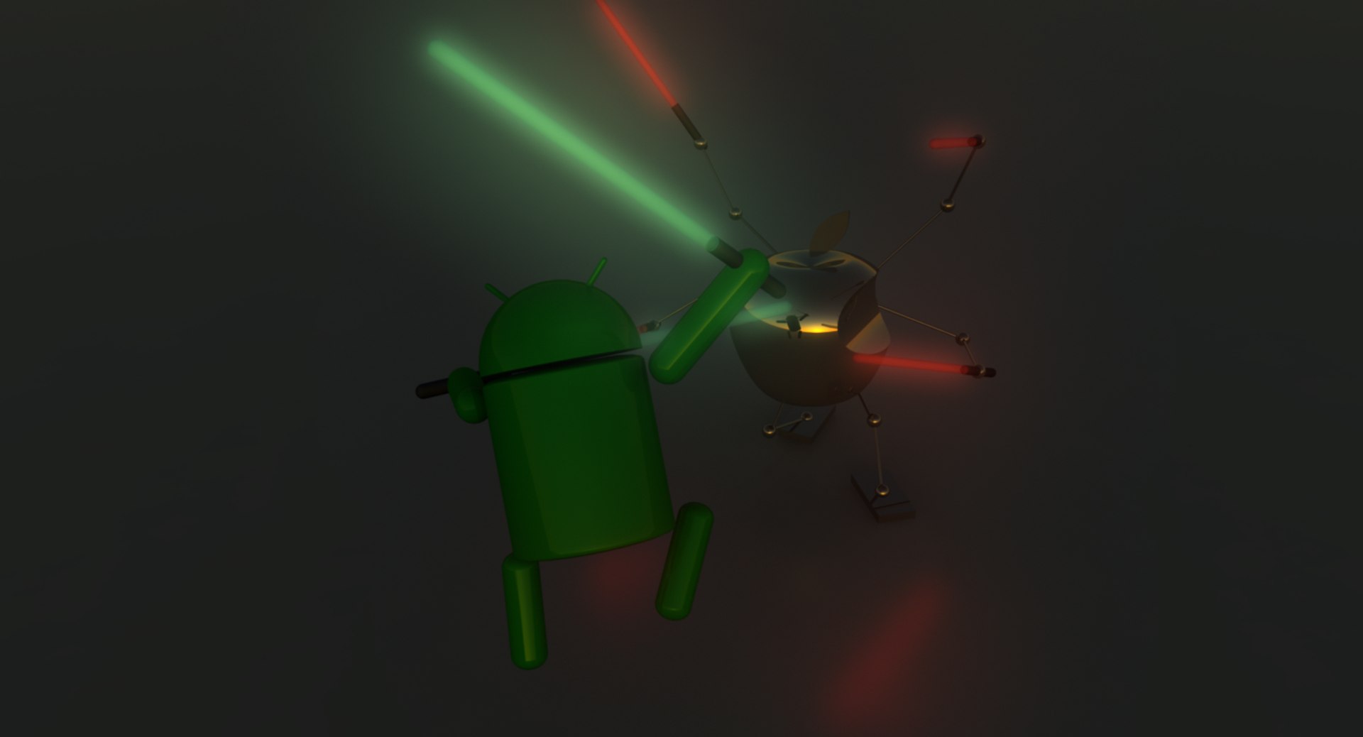 Android robot apple 3D - TurboSquid 1388206