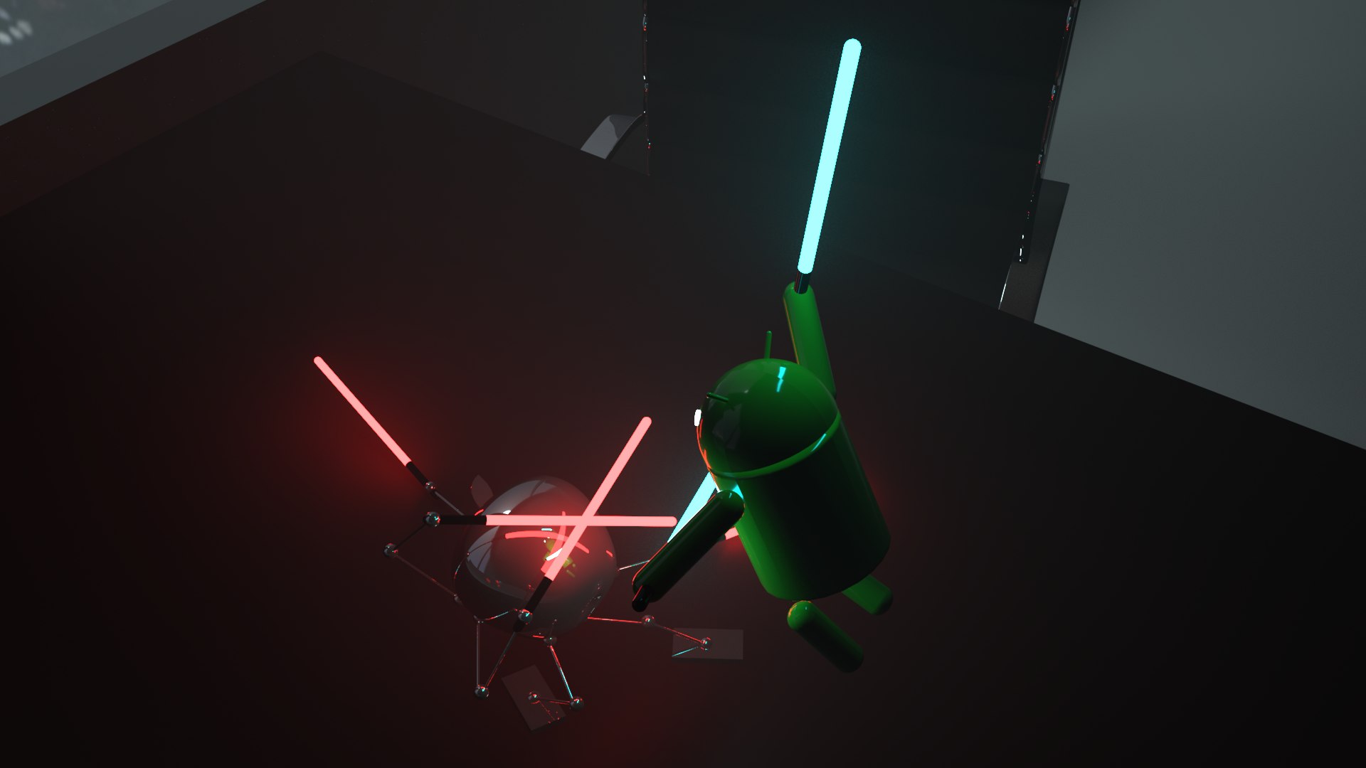 Android robot apple 3D - TurboSquid 1388206