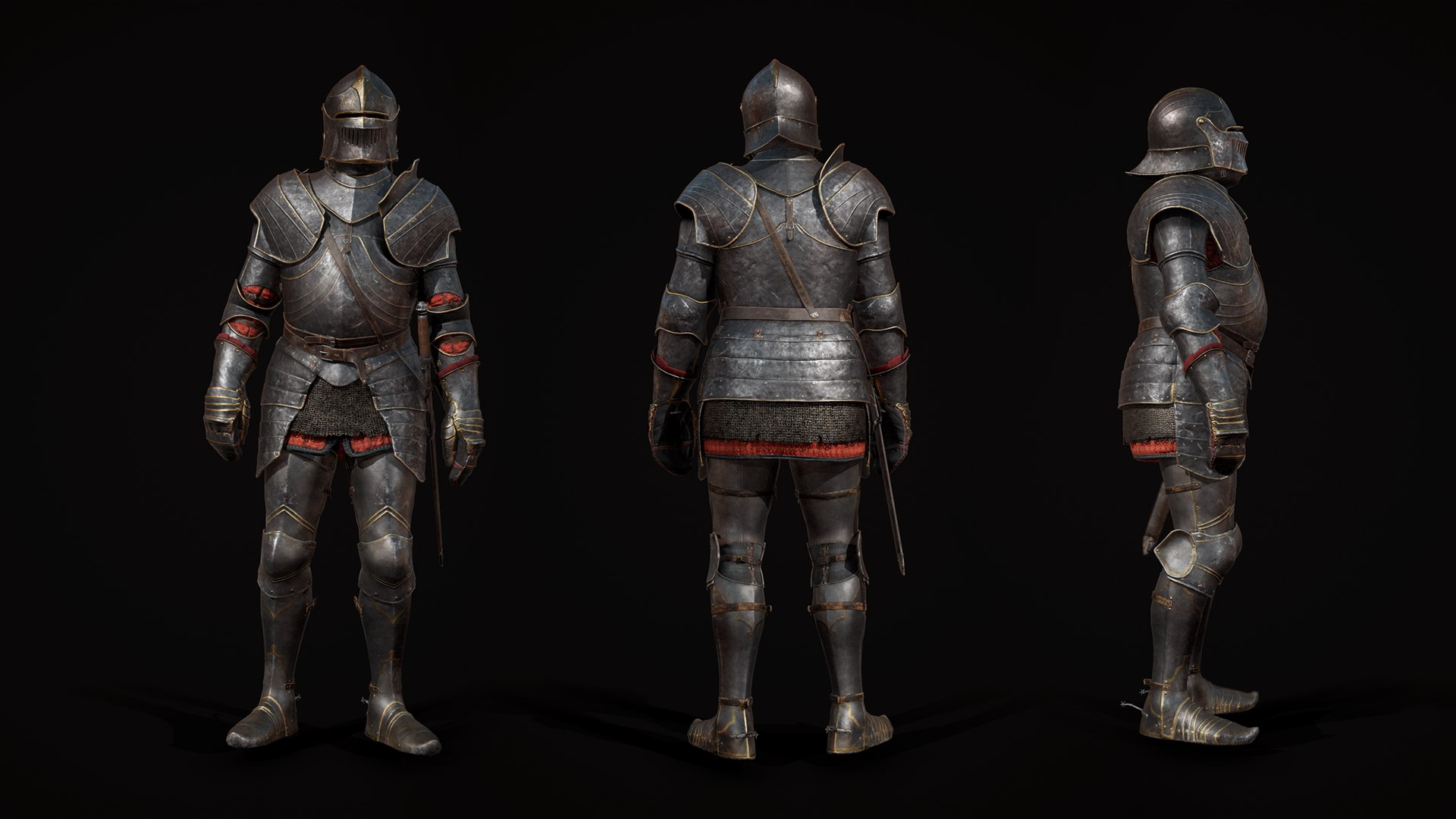 Medieval Knights - Modular 3D Model - TurboSquid 2063743