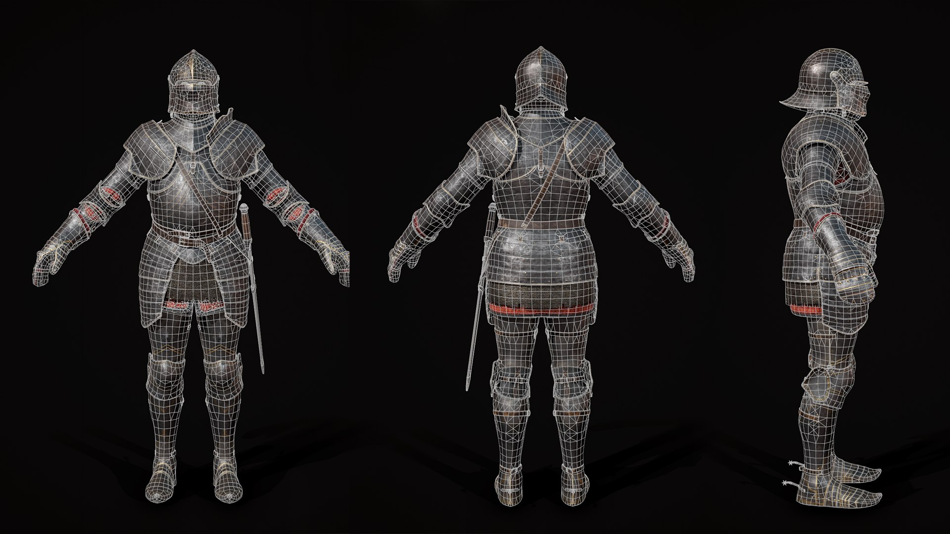 Medieval Knights - Modular 3D Model - TurboSquid 2063743