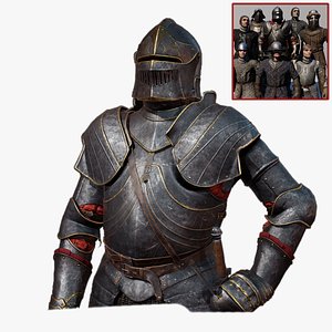 Medieval Knights - Modular 3D model