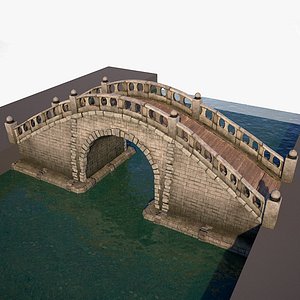 Japanese Medieval Bridge 3D