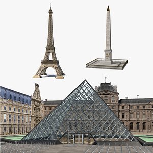 Historical France Architecture Collection 3D model