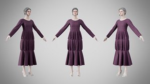Dress 25 Grape model