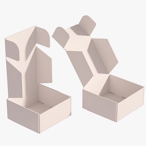 3D model Box Packaging Flaps
